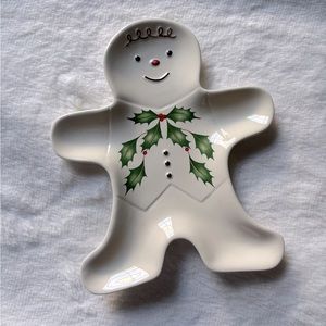 Lenox gingerbread man spoon rest, NWT